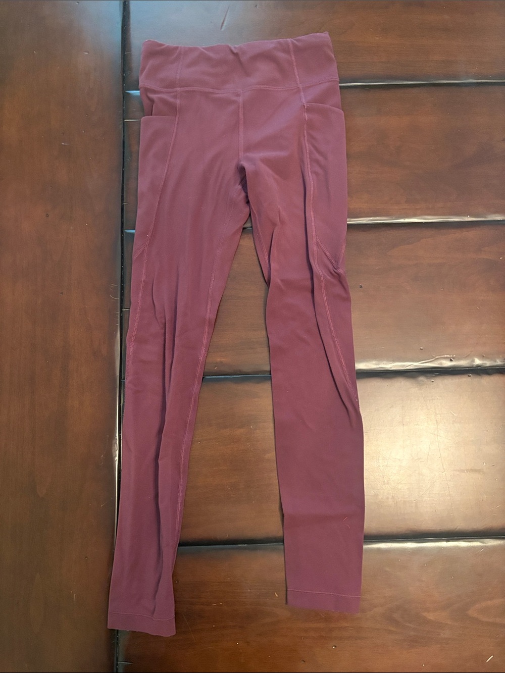 Athleta Girls' maroon Performance Leggings